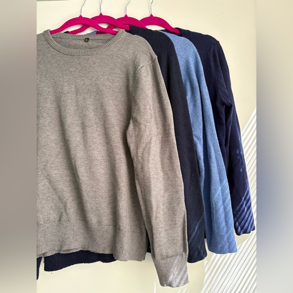 Cozy sweaters- bundle of 4! Size L/ XL